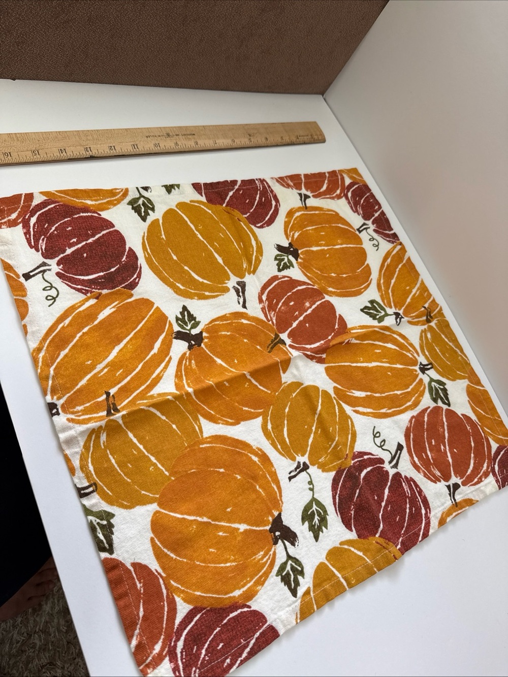 Set of 10 pumpkin napkins Fall Harvest Thanksgiving